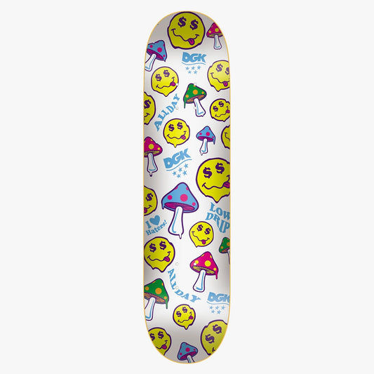 DGK Skateboard Deck Happy Drip UV Changing 8.25" (Dirty Ghetto Kids)