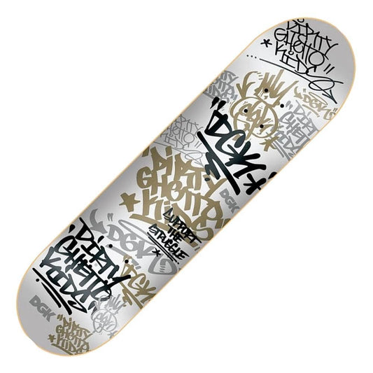 DGK Skateboard Deck Tag White Gold 8.1"