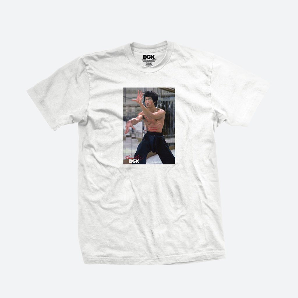Dgk Tee X Bruce Lee Like Echo White Dirty Ghetto Kids Skateboard T Shirt