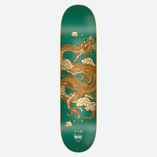 DGK Skateboard Deck Bruce Lee Emerald Golden Dragon Lenticular 8.25"