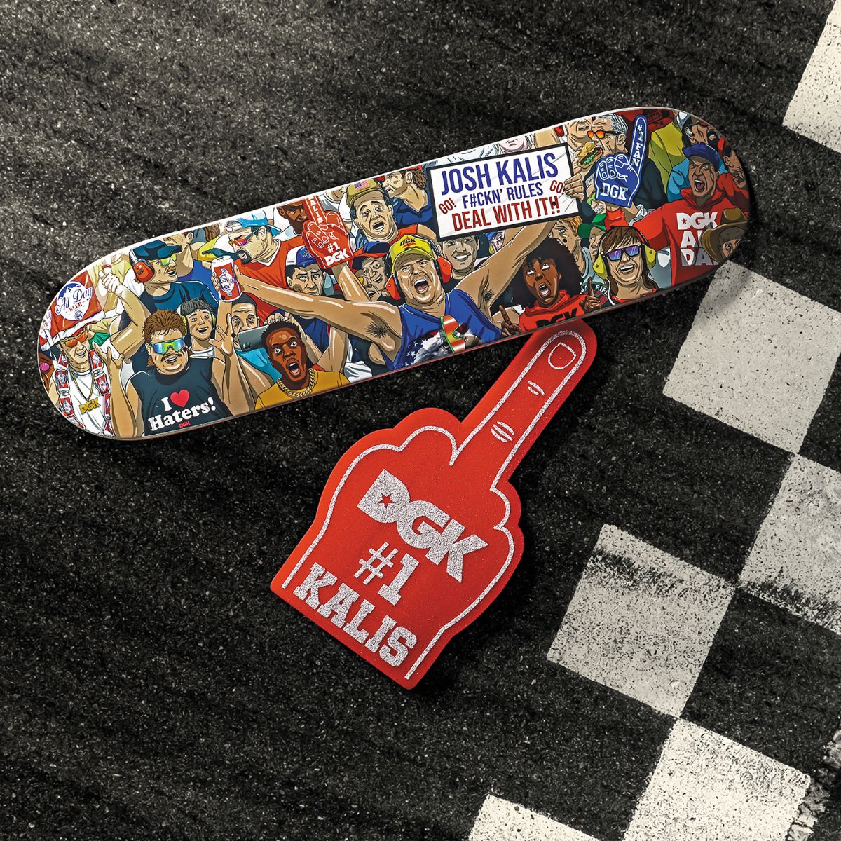 DGK Skateboard Deck Deal With It Josh Kalis 8.25" (Special Edition)