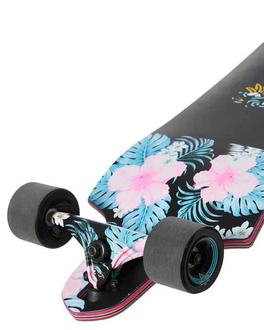 Dusters Complete Chill 38" Black Longboard Drop-Thru Skateboard