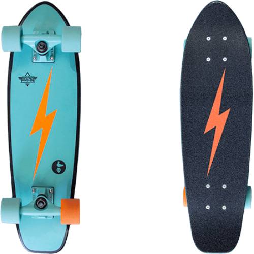 Dusters Skateboard Complete Bird Bolt Teal 25" Cruiser