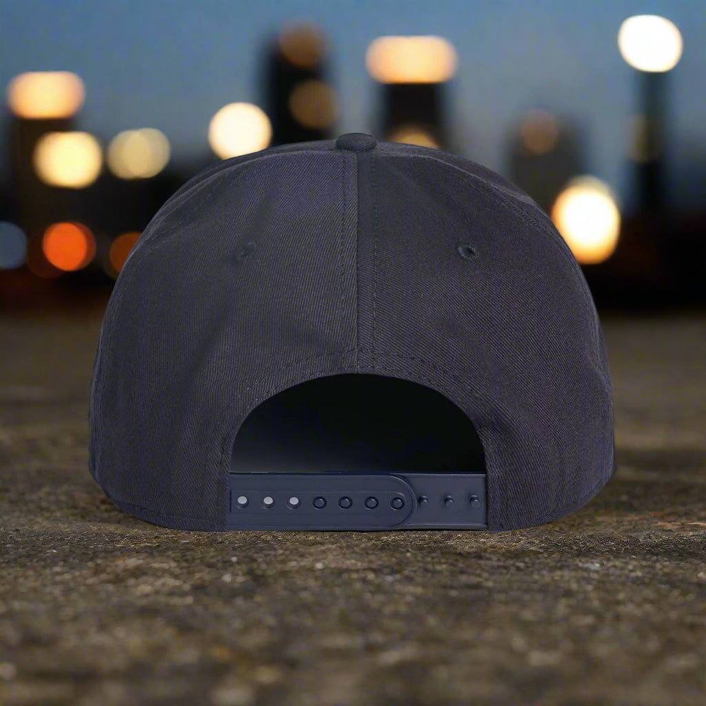 Dynamite Forever Cap Retro Navy Snapback 6 Panel Unstructured Skateboard Hat