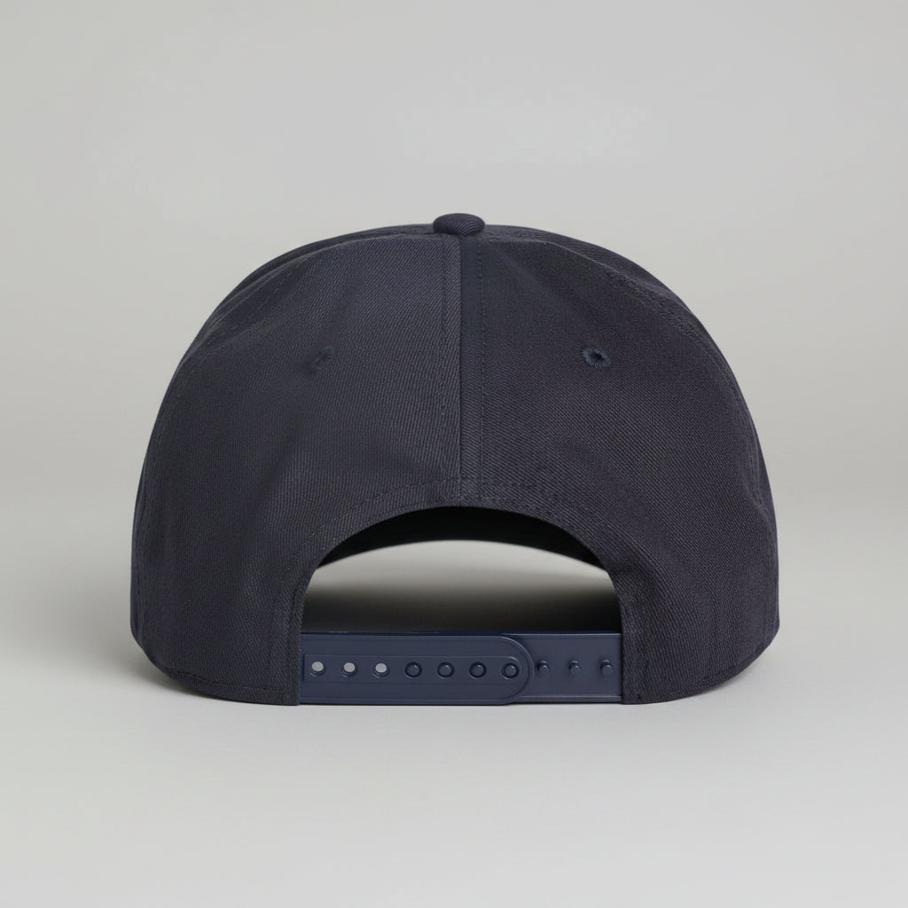 Dynamite Forever Retro Navy Snapback Cap – 6 Panel Unstructured