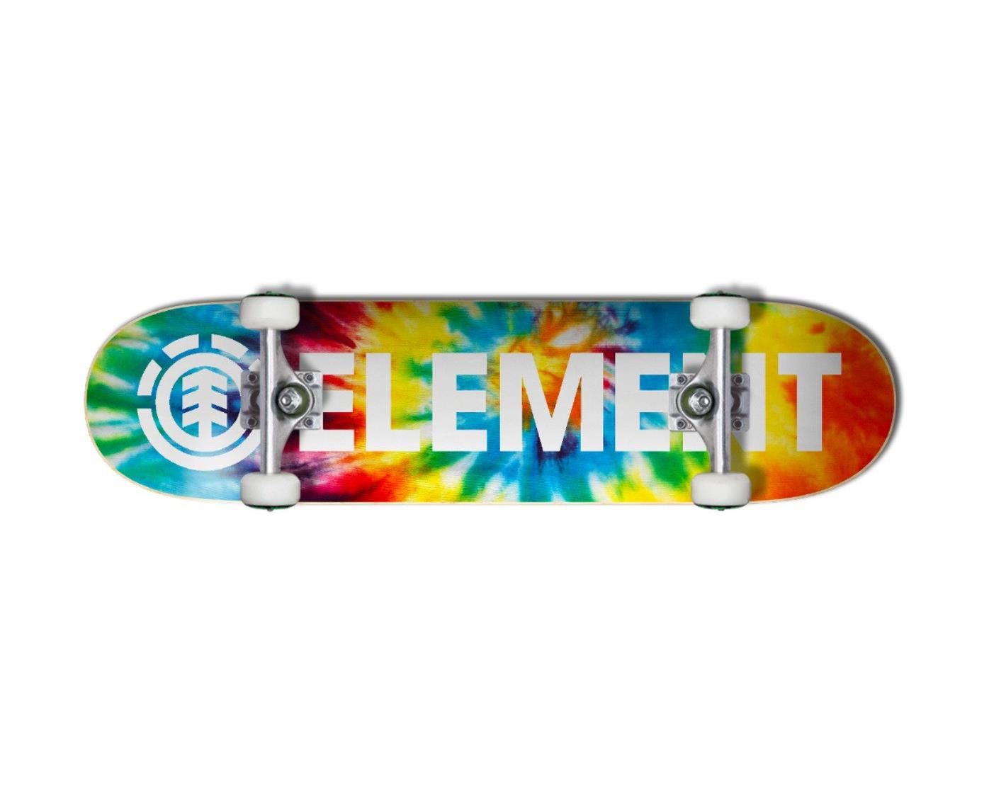 Element Skateboard Complete Blazin Multi Tie Dye 7.75" Pre-Assembled