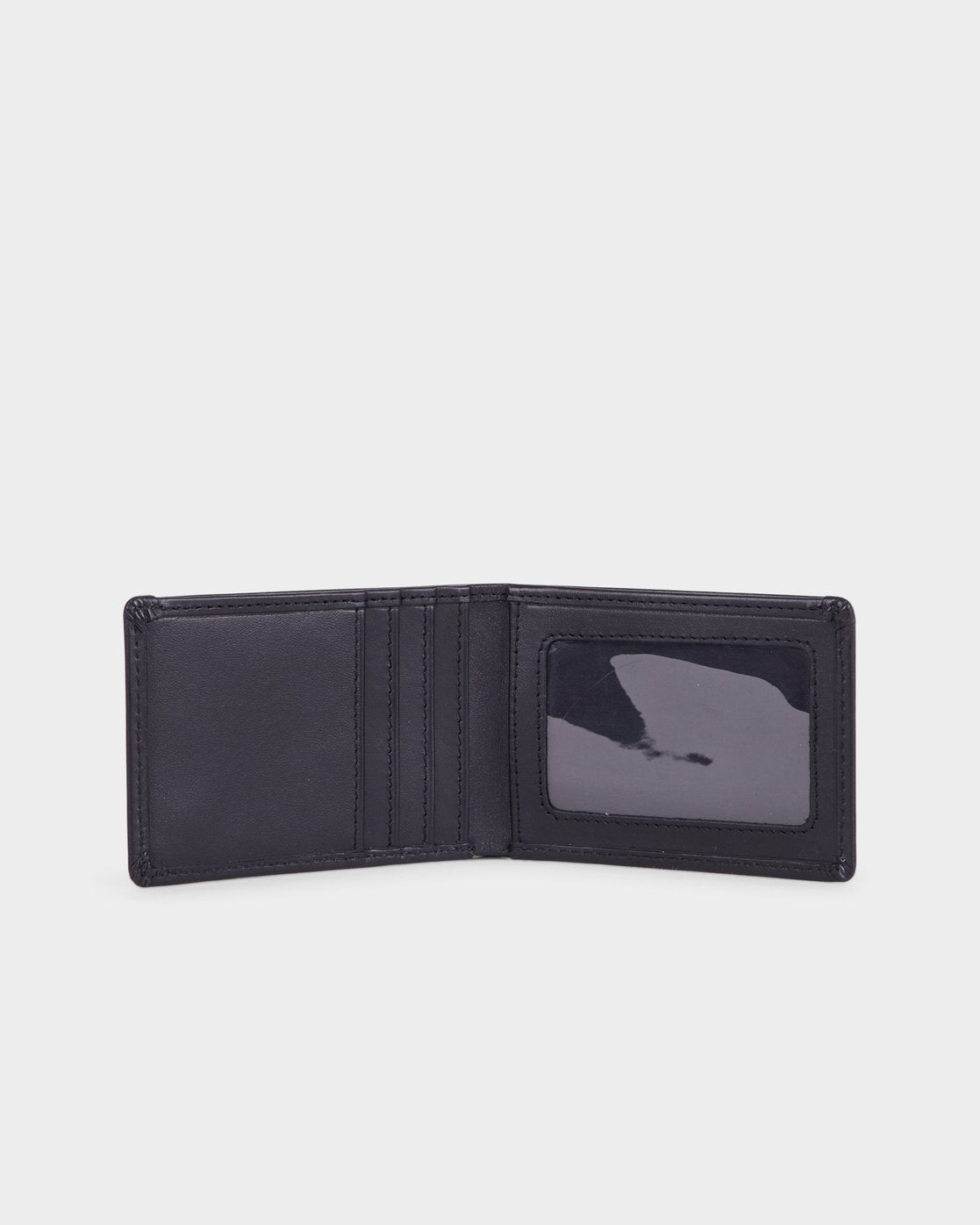 Element Skateboards Wallet Icon Leather Flint Black Tri-Fold