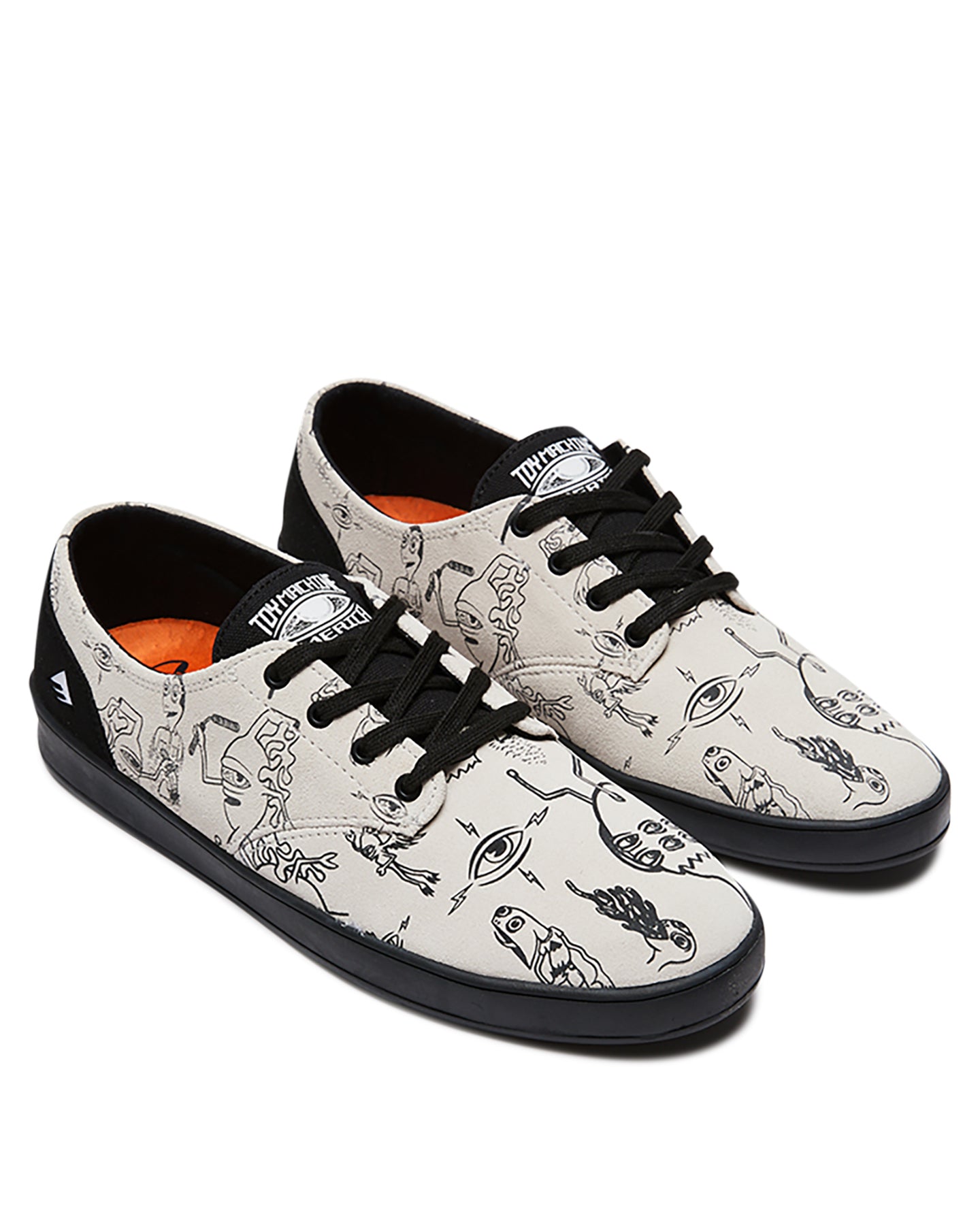 Emerica Shoes Romero Laced x Toy Machine Tan Black US SIZE Skateboard Sneakers