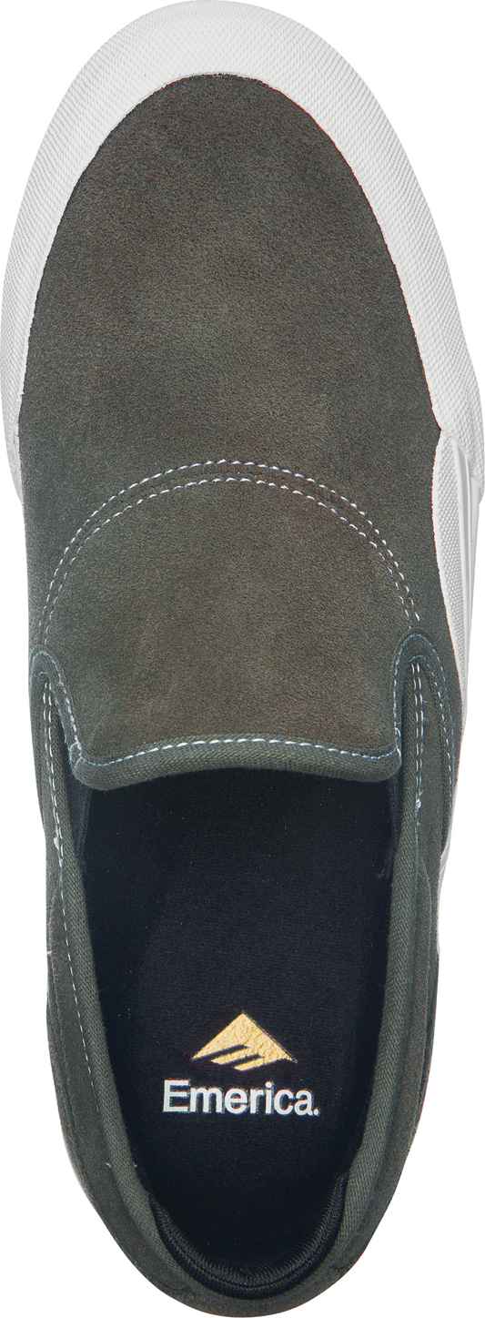 Emerica Shoes Wino G6 Slip-On Olive/White US SIZE Skateboard Sneakers