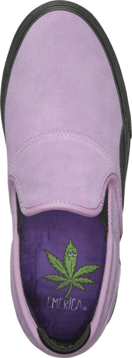 Emerica Shoes Wino G6 Slip On Violet Skateboard Sneakers