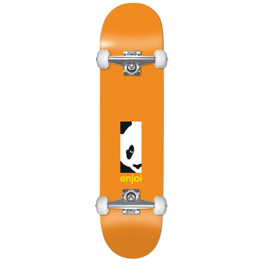 Enjoi Skateboard Complete Box Panda FP 8.125" Orange Pre-Assembled