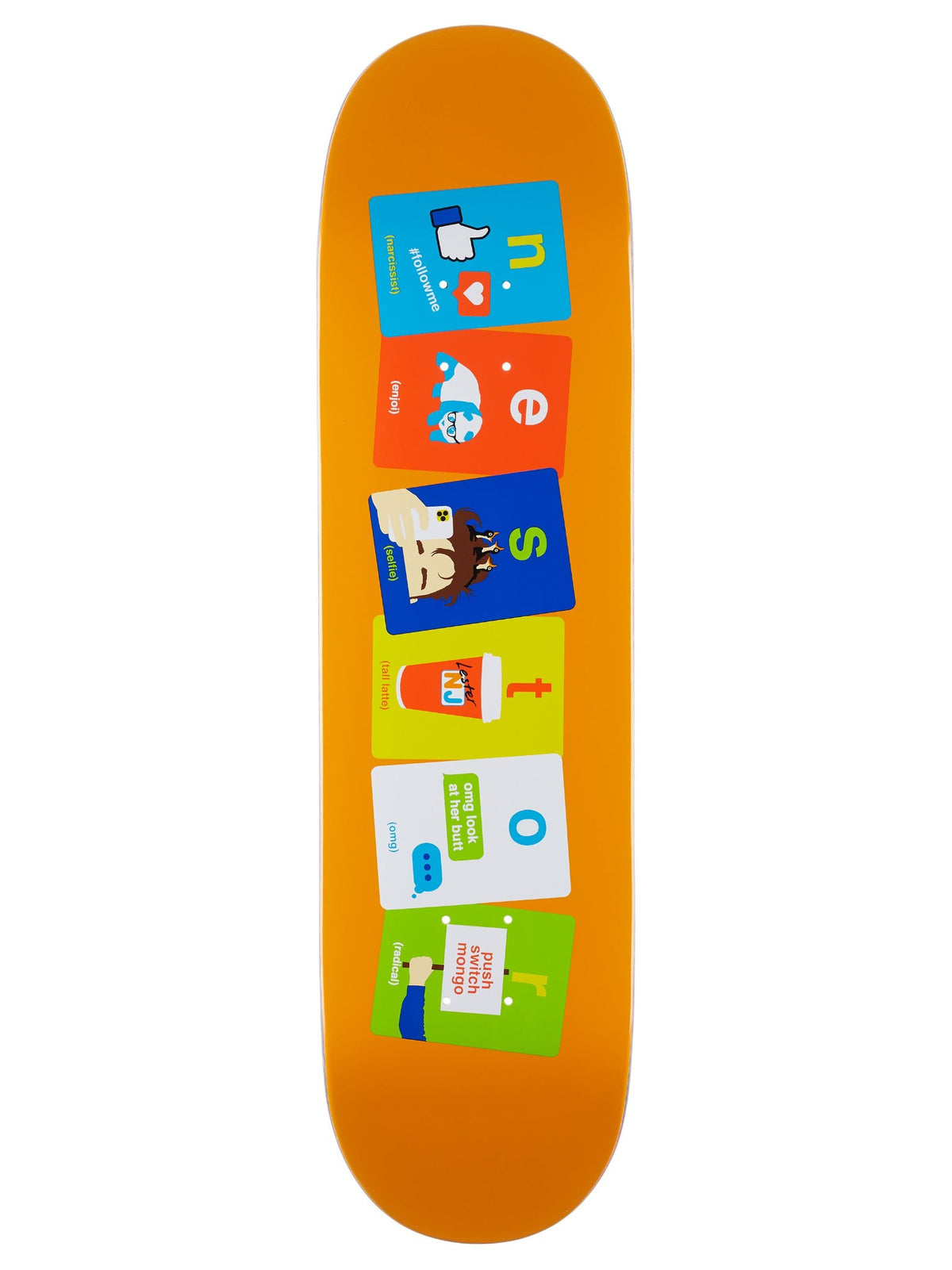 Enjoi Skateboard Deck Flashcards R7 Nestor Judkins 8 25
