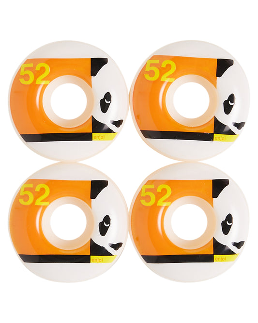 Enjoi Skateboard Wheels Box Panda Orange 52mm