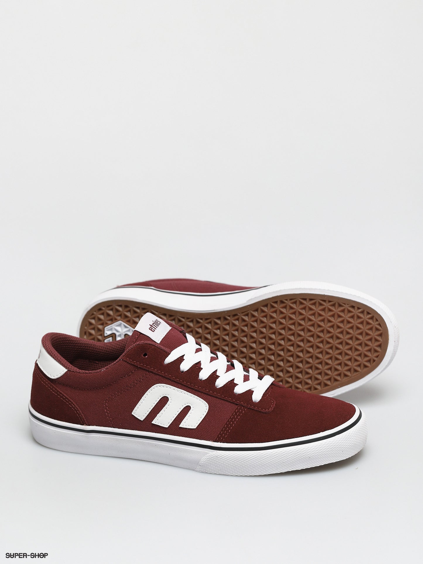 Etnies Shoes Calli Vulc Burgundy White Usa Size Skateboard Sneakers