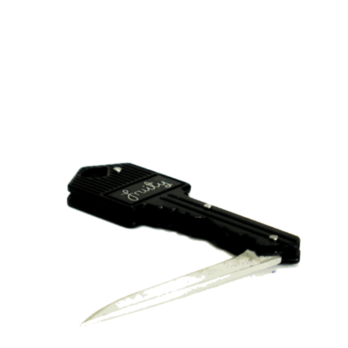 Fruity Griptape Keyring/Knife Black Bi-Fold Grip Cutting Tool