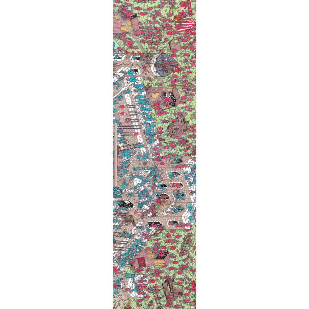 Fruity Griptape Wheres Wally Castle Siege Single Sheet Skateboard Griptape