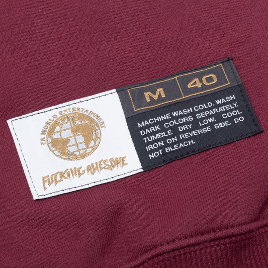 Fucking Awesome Crew Seduction Of The World Maroon FA Skateboard Pullover