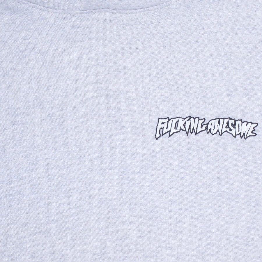 Fucking Awesome Hood Faces Heather Grey FA Skateboard Pullover Hoodie