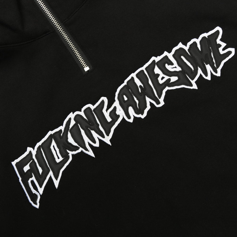 Fucking Awesome Quarter Zip Pullover Black FA Skateboard Jacket