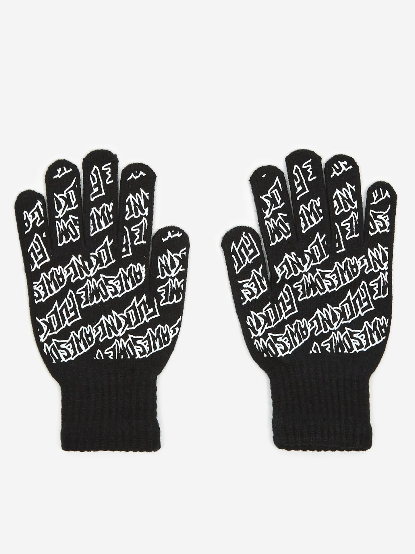 Fucking Awesome Gloves Stamp Allover Print FA Skateboard Gloves