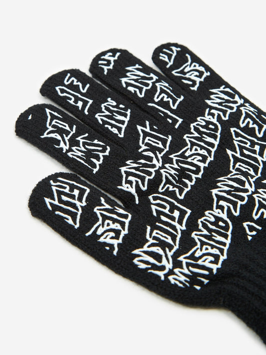 Fucking Awesome Gloves Stamp Allover Print FA Skateboard Gloves