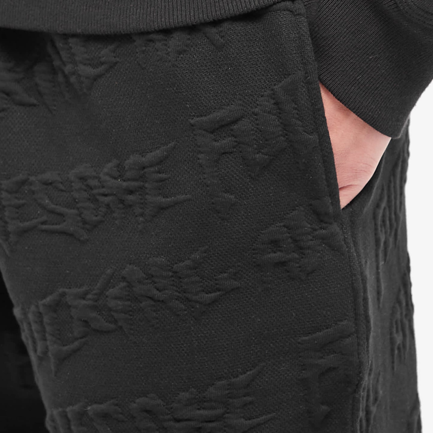 Fucking Awesome Sweat Pant Jacquard Logo Black FA Skateboard Trackies