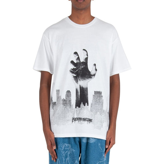 Fucking Awesome Tee City White FA Skateboard T-Shirt