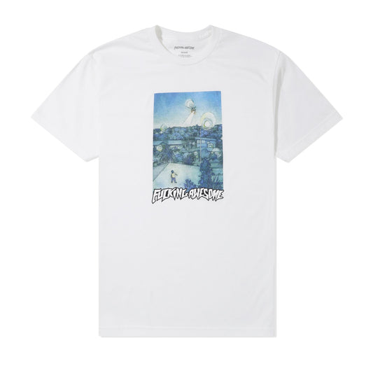 Fucking Awesome Tee Helicopter White FA Skateboard T-Shirt