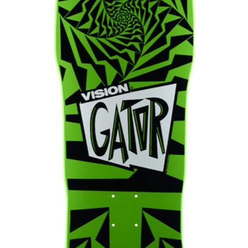 Vision Skateboards Deck Gator II Green/Black 10.25" Reissue