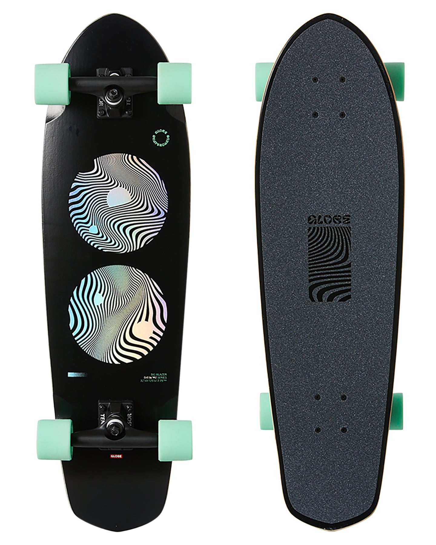 Globe Complete Skateboard Big Blazer Black/Green 32" Cruiser