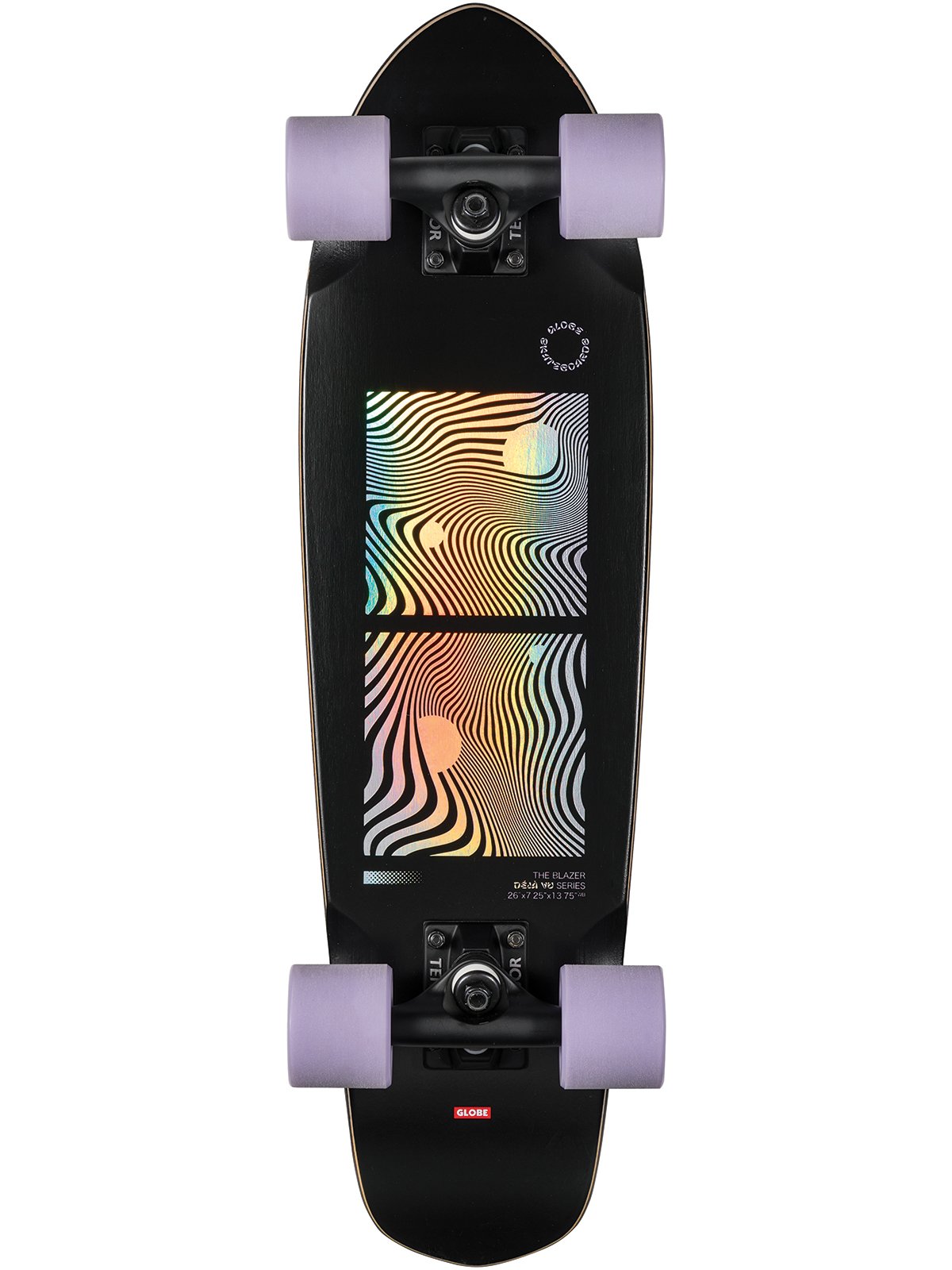 Globe Complete Skateboard Blazer Black/Purple 26" Cruiser