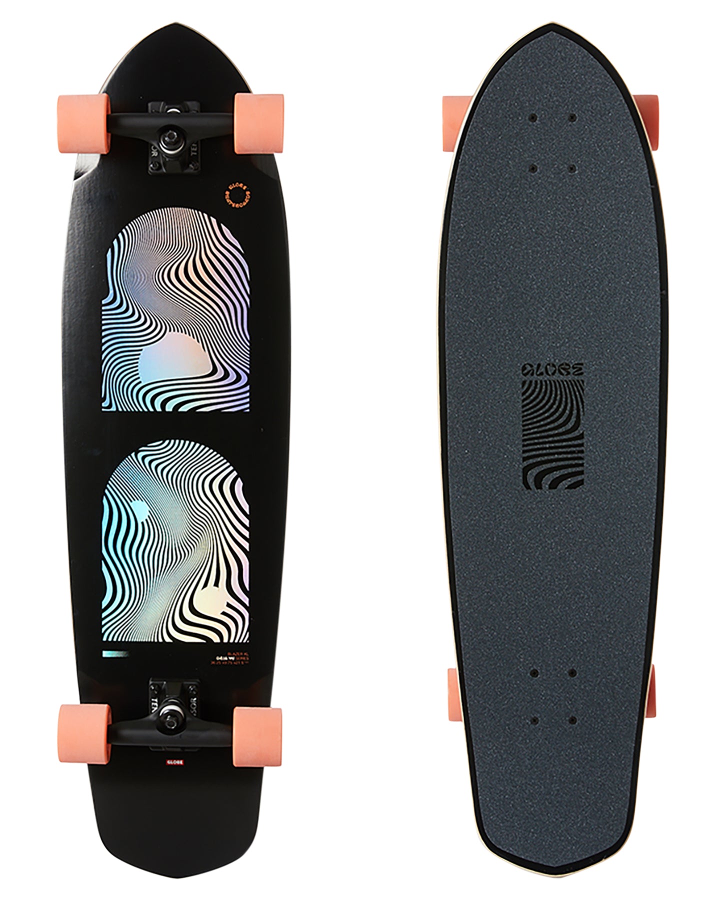 Globe Complete Skateboard Blazer XL Black/Orange 36" Cruiser