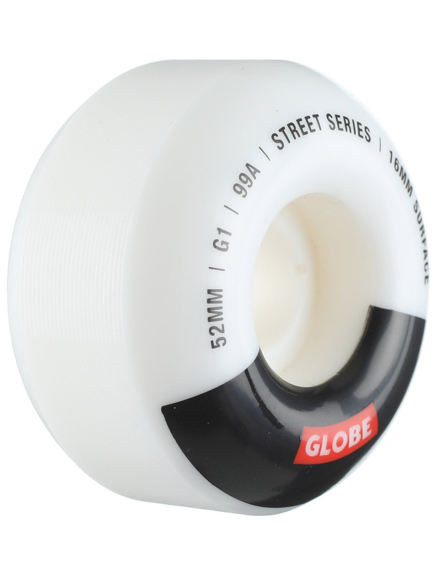 Globe Skateboard Wheels G1 Street White/Black/Bar 52mm