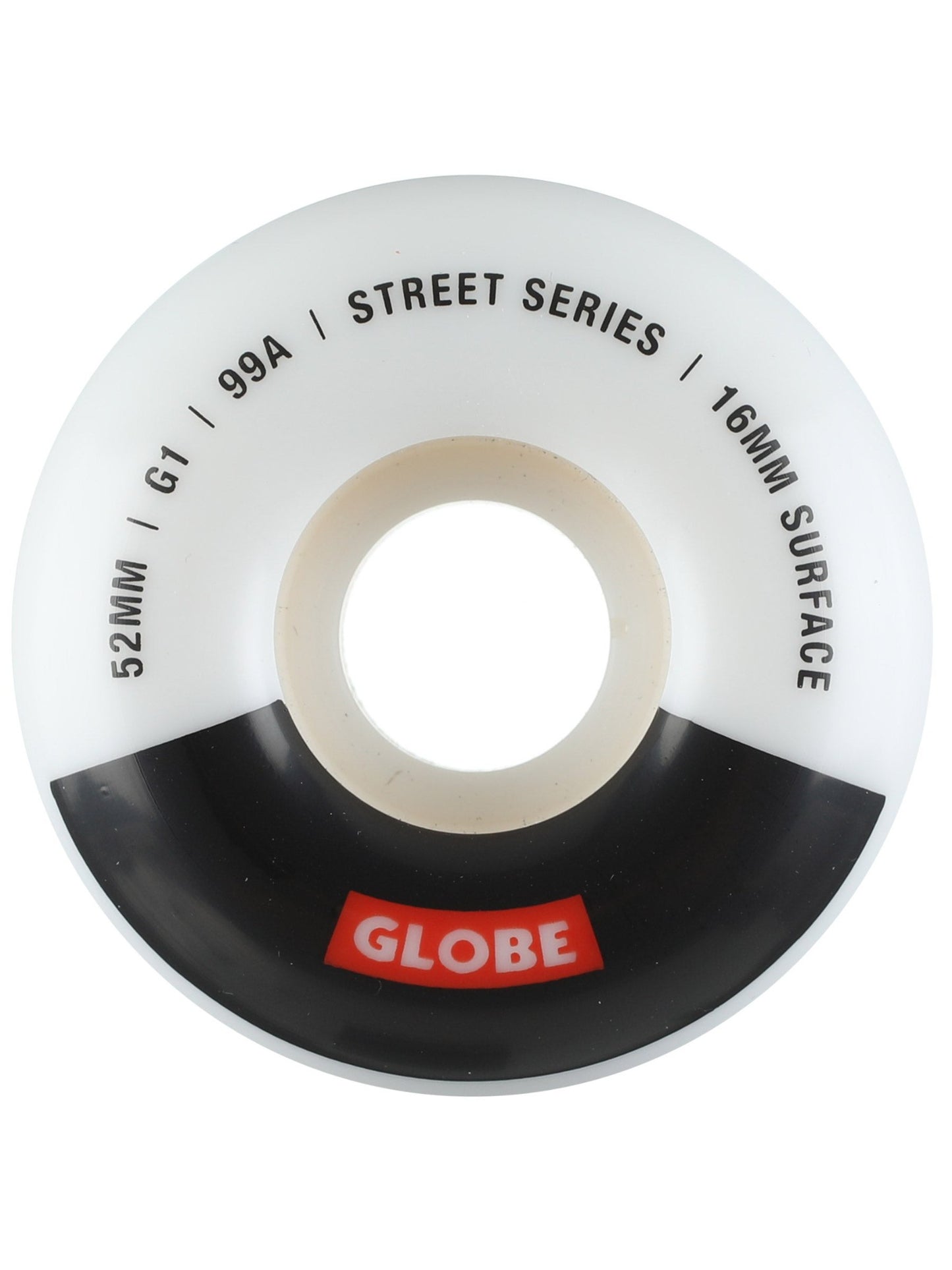 Globe Skateboard Wheels G1 Street White/Black/Bar 52mm