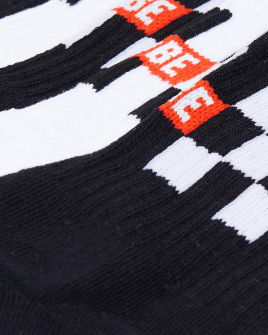 Globe Socks 5 Pack Checker Crew Black White SIZE 7-11 Skateboard Sox