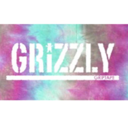 Grizzly Grip Tape Tie Dye Hol21 Pink/Blue Sheet Full Skateboard Deck Griptape