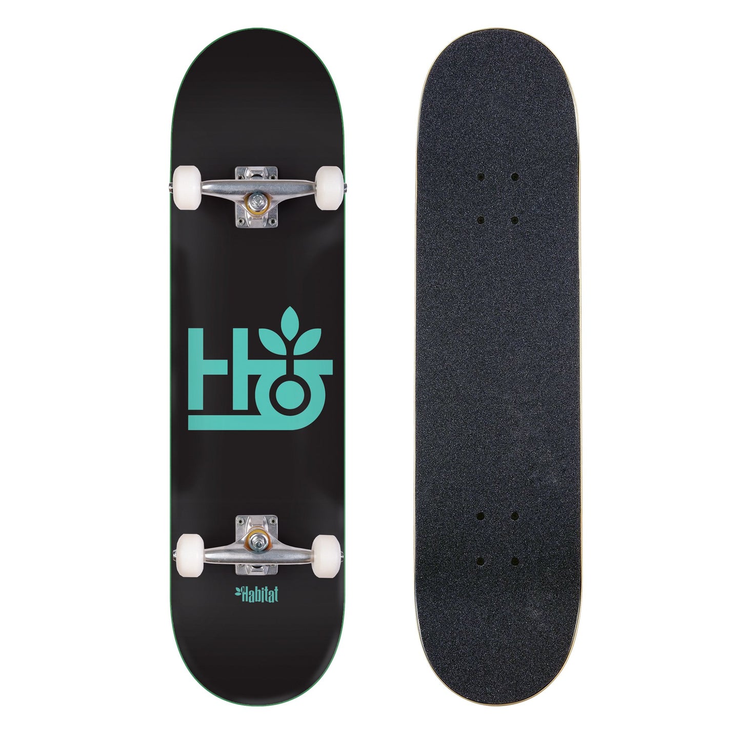 Habitat Complete Skateboard Pod Black/Teal 8"