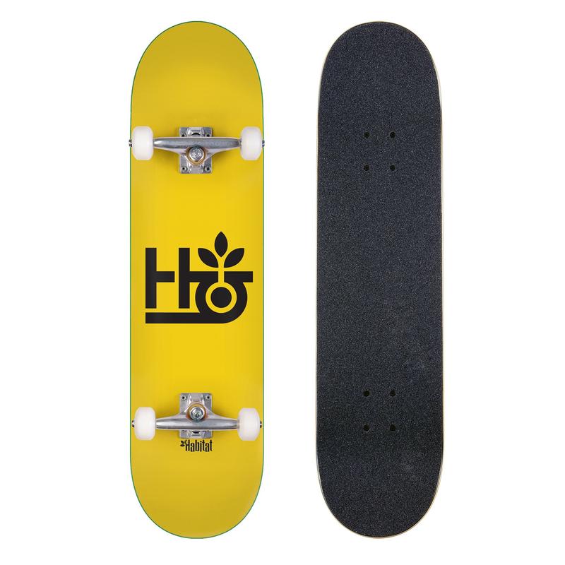 Habitat Complete Skateboard Pod Yellow 7.5"