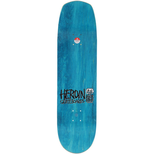 Heroin Skateboard Deck Chet Childress Gold Foil Buk 8.625"