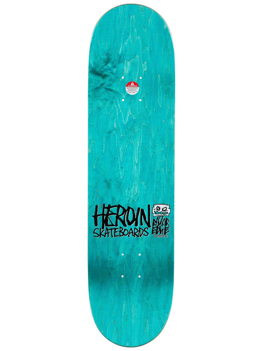 Heroin Skateboard Deck Lee Yankou Croc 8.25"