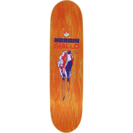 Heroin Skateboard Deck Lee Yankou Giallo 8.25"