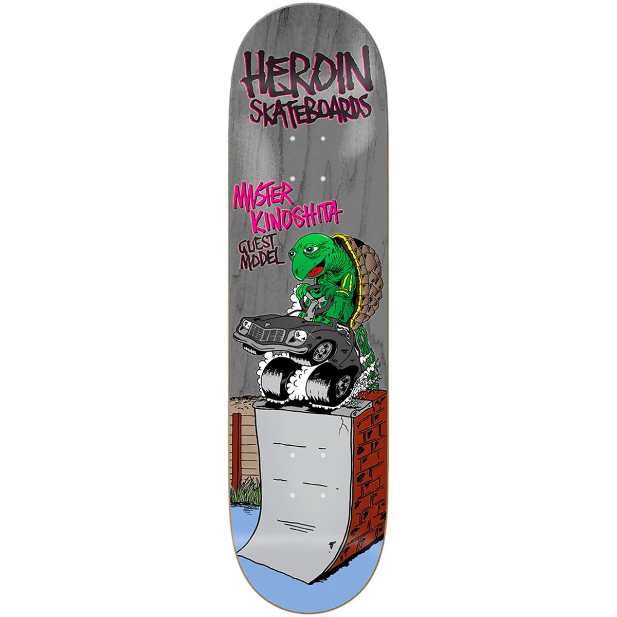 Heroin Skateboard Deck Mr Kinoshita 8.38" (Guest Board)
