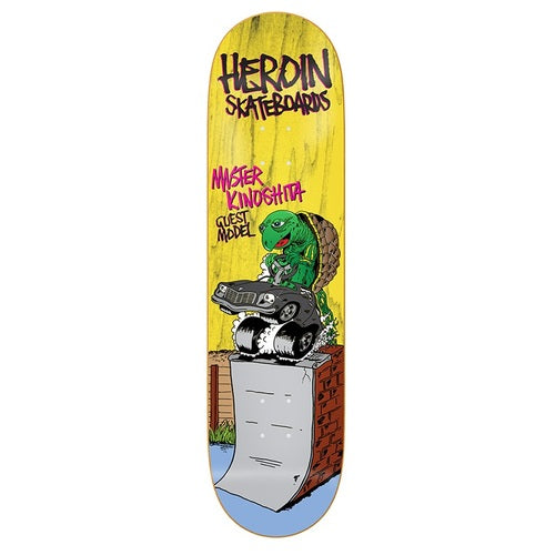 Heroin Skateboard Deck Mr Kinoshita 8.38" (Guest Board)