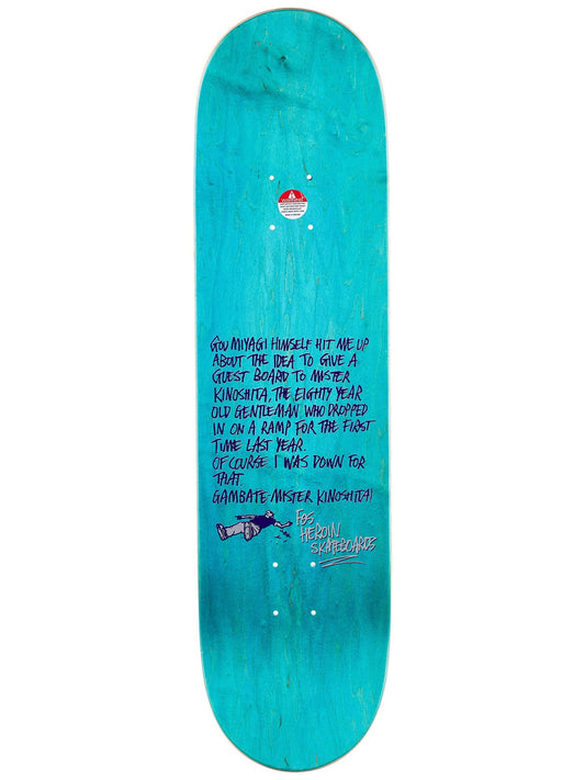 Heroin Skateboard Deck Mr Kinoshita 8.38" (Guest Board)