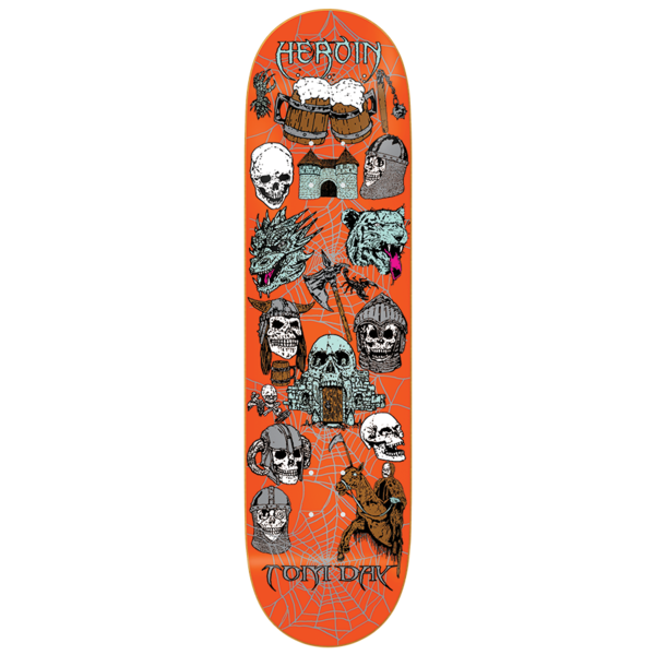 Heroin Skateboard Deck Tom Day Video City 8.5"