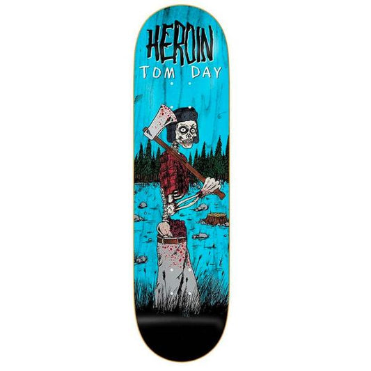 Heroin Skateboard Deck Tom Day Woodsman 8.75"