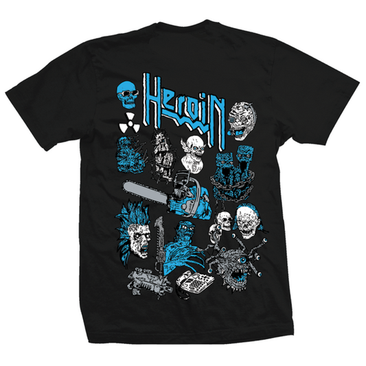 Heroin Tee RIP Black Skateboard T-Shirt