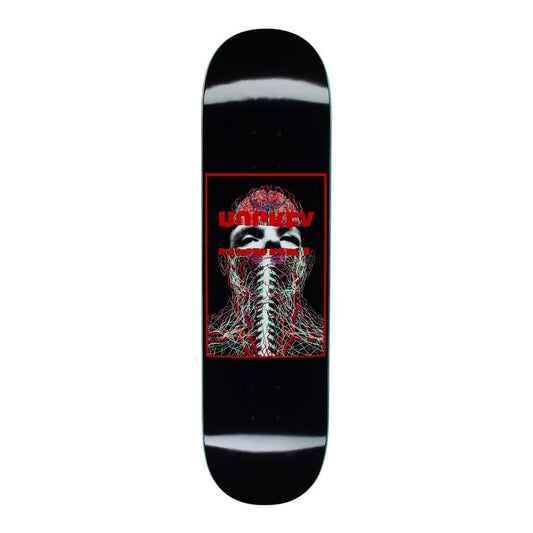Hockey Skateboard Deck Nerves John Fitzgerald Black 8.25"