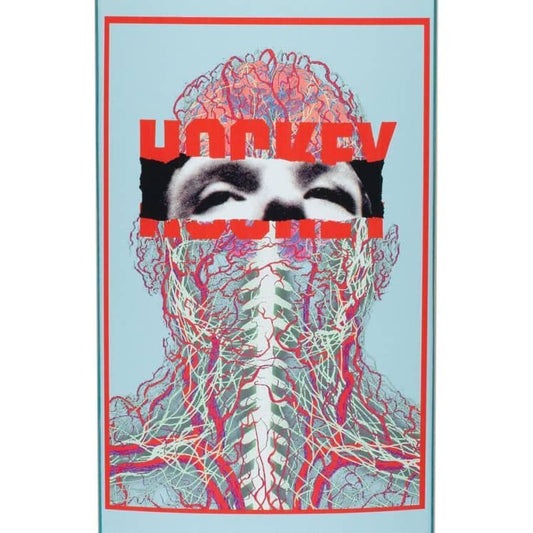 Hockey Skateboard Deck Nerves John Fitzgerald Blue 8.5"