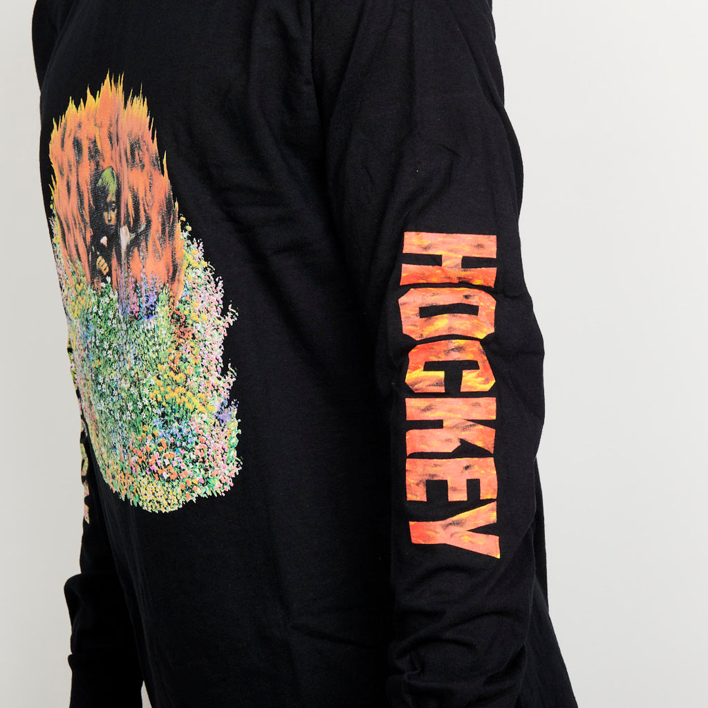 Hockey Tee Aria L/S Black Long Sleeve Skateboard T-Shirt